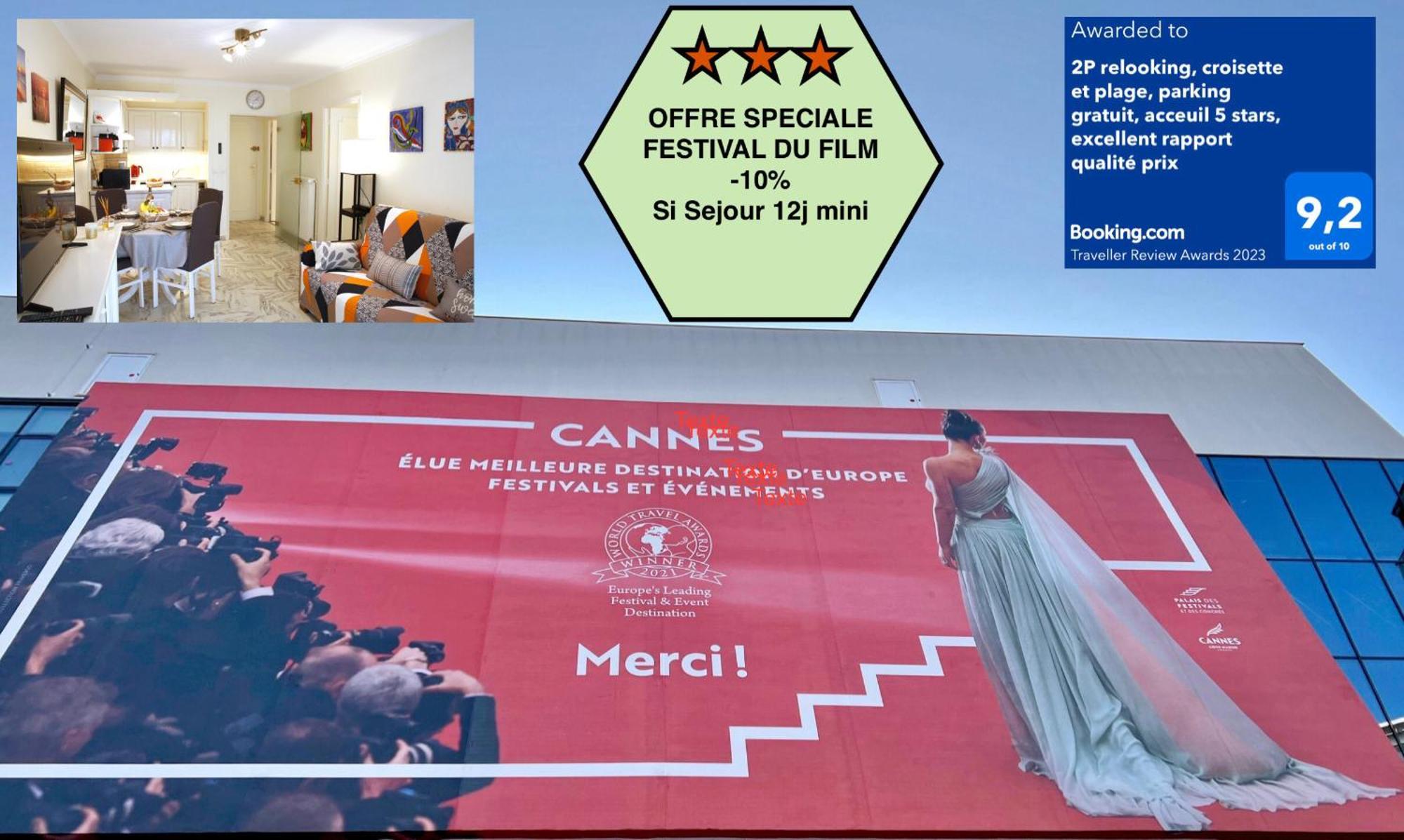 2P relooking, croisette et plage, parking gratuit, acceuil 5 stars, excellent rapport qualité prix Cannes Exterior foto